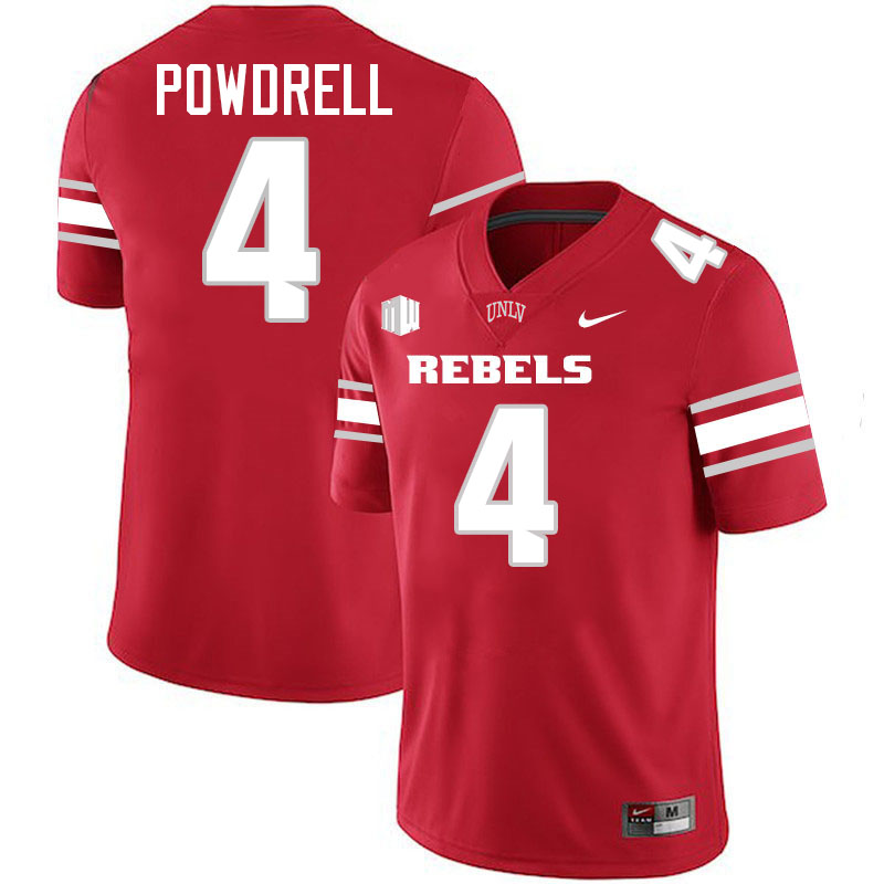 UNLV Rebels #4 Andrew Powdrell College Football Jerseys,Uniforms-Scarlet UNLV Rebels #4 Andrew Powdrell College Football Jerseys,Uniforms-Scarlet
